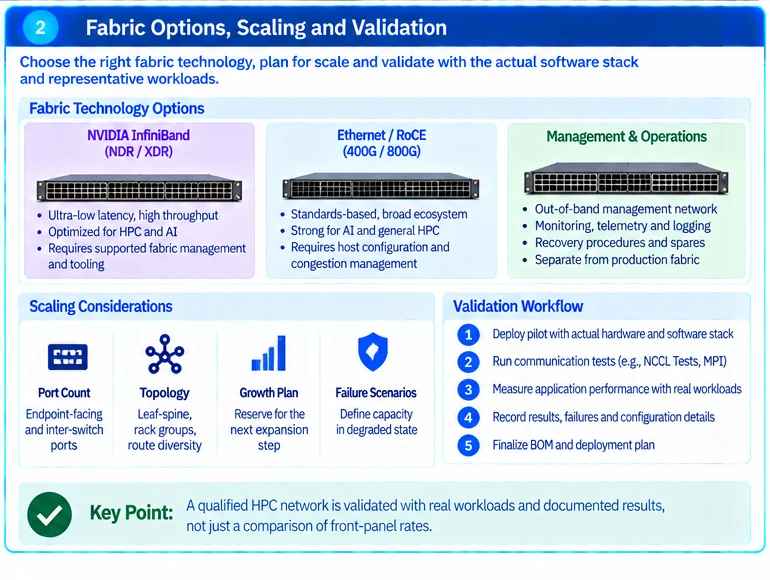 工程示意图 2 — HPC 网络解决方案:从作业通信到经过验证的交换网络